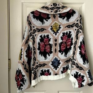 Anthropologie Cocoon Cardigan Floral Patterned Sweater